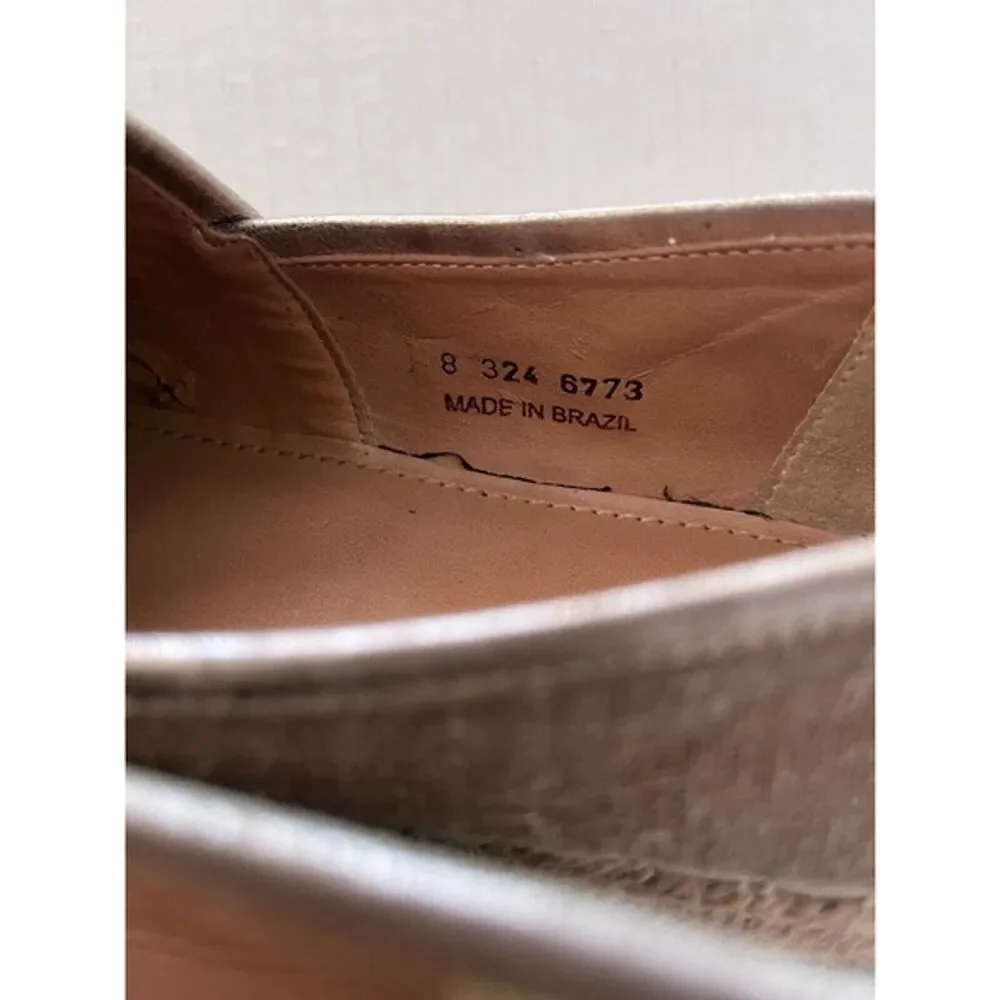 Klub Nico Women's Espadrille Tan Canvas w/ Metallic Thread Size 8